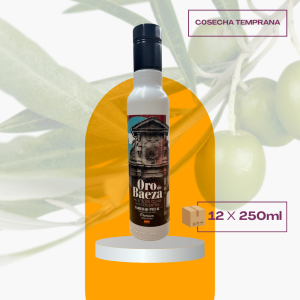Botella 250 ml ORO DE BAEZA Premium Picual Caja de 12 - Cosecha temprana