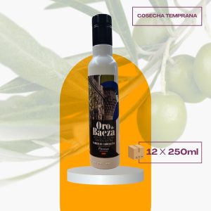Botella 250 ml ORO DE BAEZA Premium ARBEQUINA (Caja de 12) - Cosecha temprana 24/25