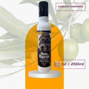 Botella 250 ml ORO DE BAEZA Premium Frantoio (Caja de 12) – Cosecha temprana 25/26