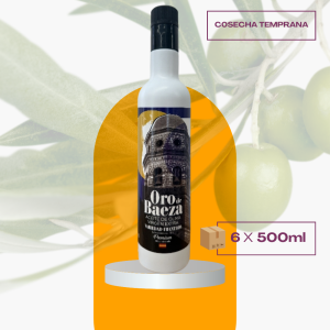 Botella 500 ml ORO DE BAEZA Premium Frantoio (Caja de 6) – Cosecha temprana 25/26